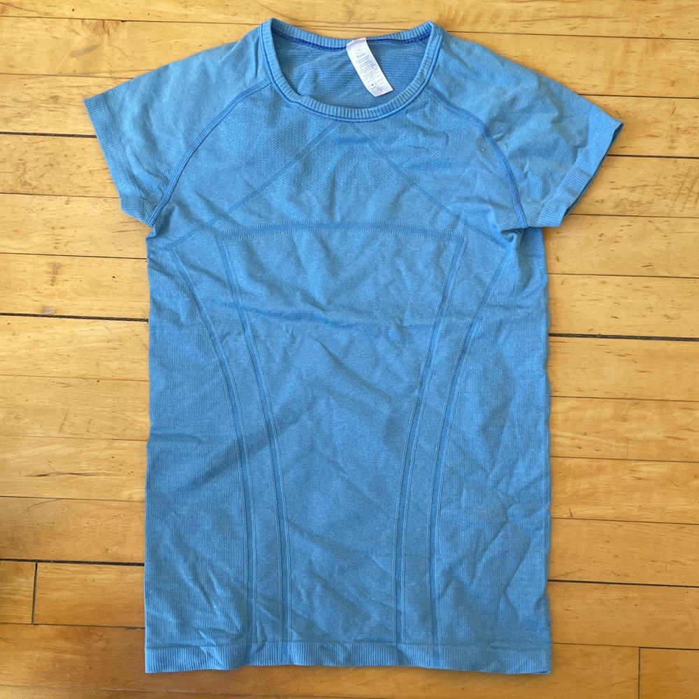 Ivivva Blue Athletic Top - Lululemon Swiftly Tech - Girls 14/Womens 2